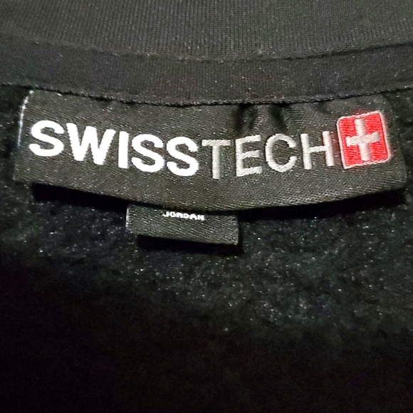 Swiss Tech Men's Softshell Jacket Full Zip Charcoal Gray/Black Size 2XL - Picture 5 of 8